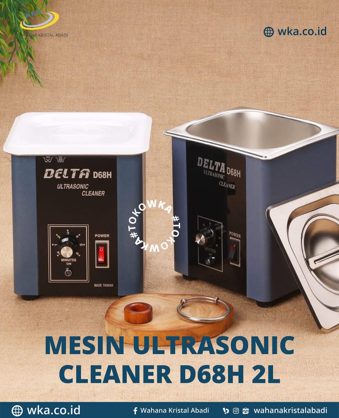 ULTRASONIC CLEANER D68H 2L
